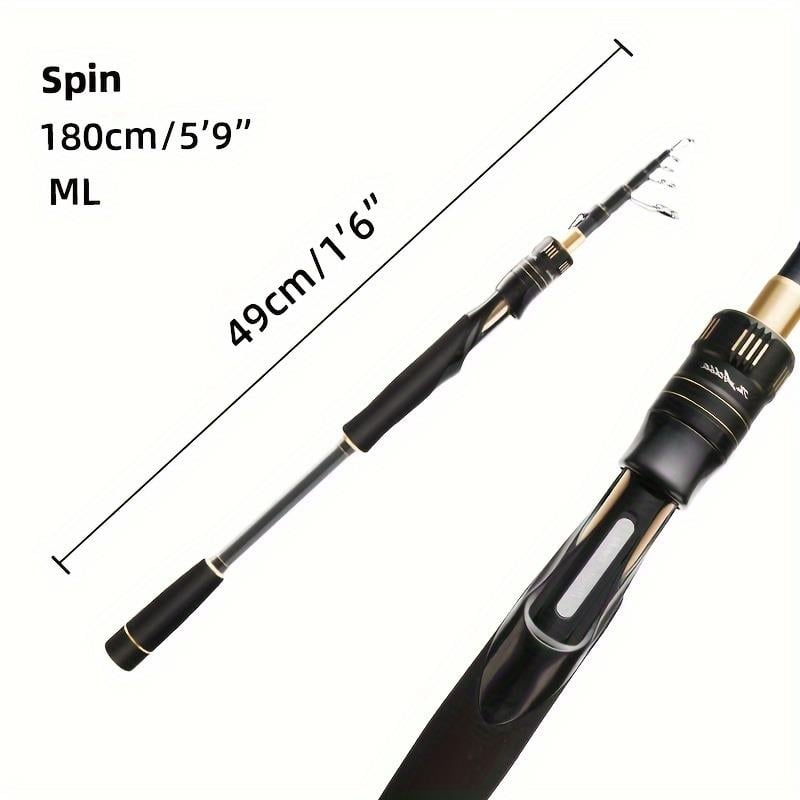 Histar Teleskopik Karbon Fiber Malzeme Taşınabilir Olta 1,8 İplik Ml