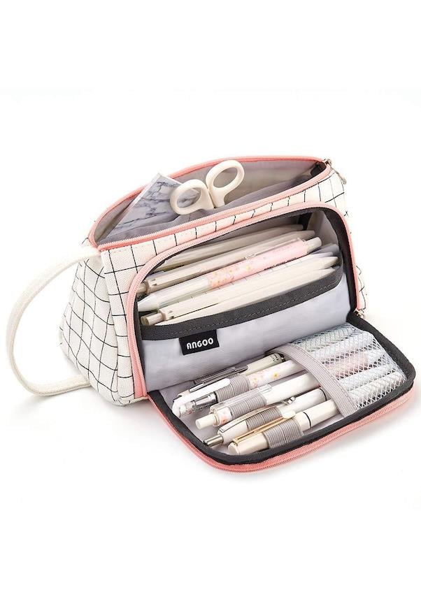 Kalem Kutusu Çift Bölmeli Kalemlik