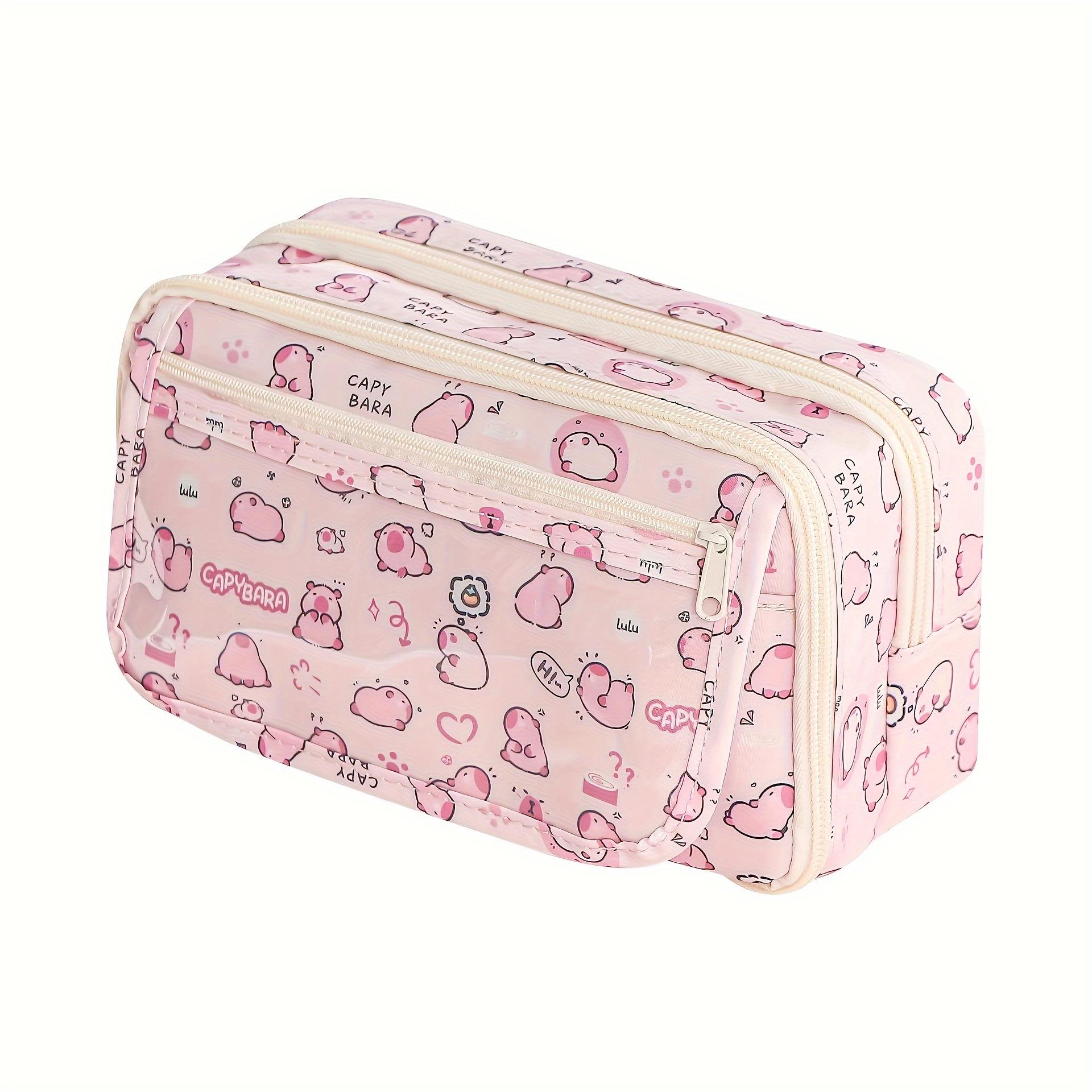Kapibara Temalı Oxford Kumaştan Çok Yönlü Ve Yıkanabilir Kalem Kutusu