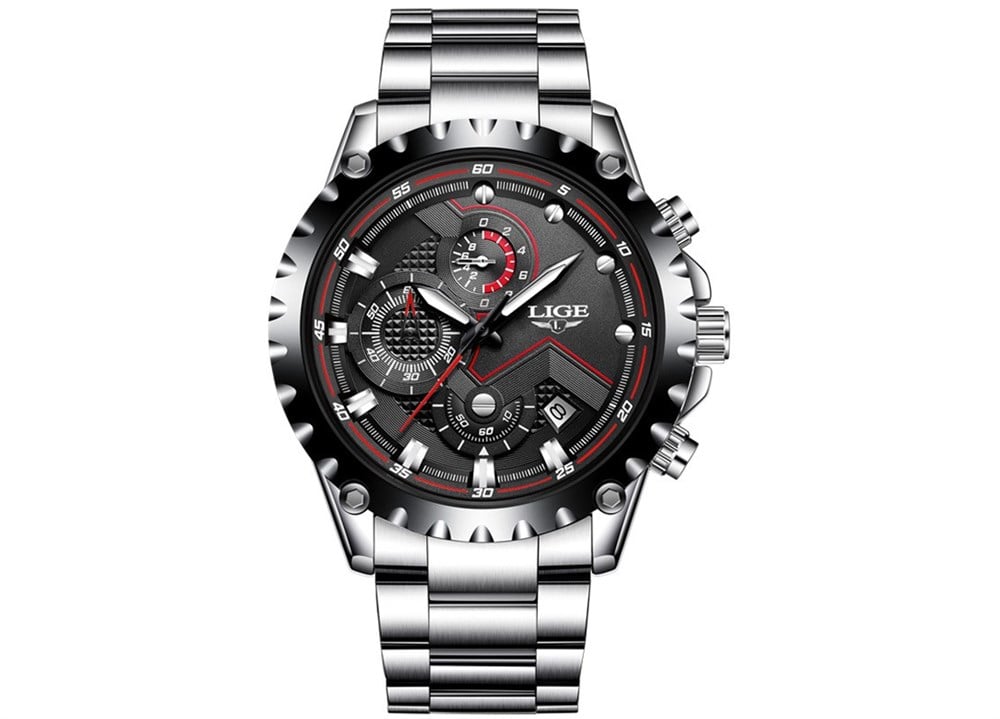 LIGE 9821 Su Geçirmez Erkek Kol Saati
