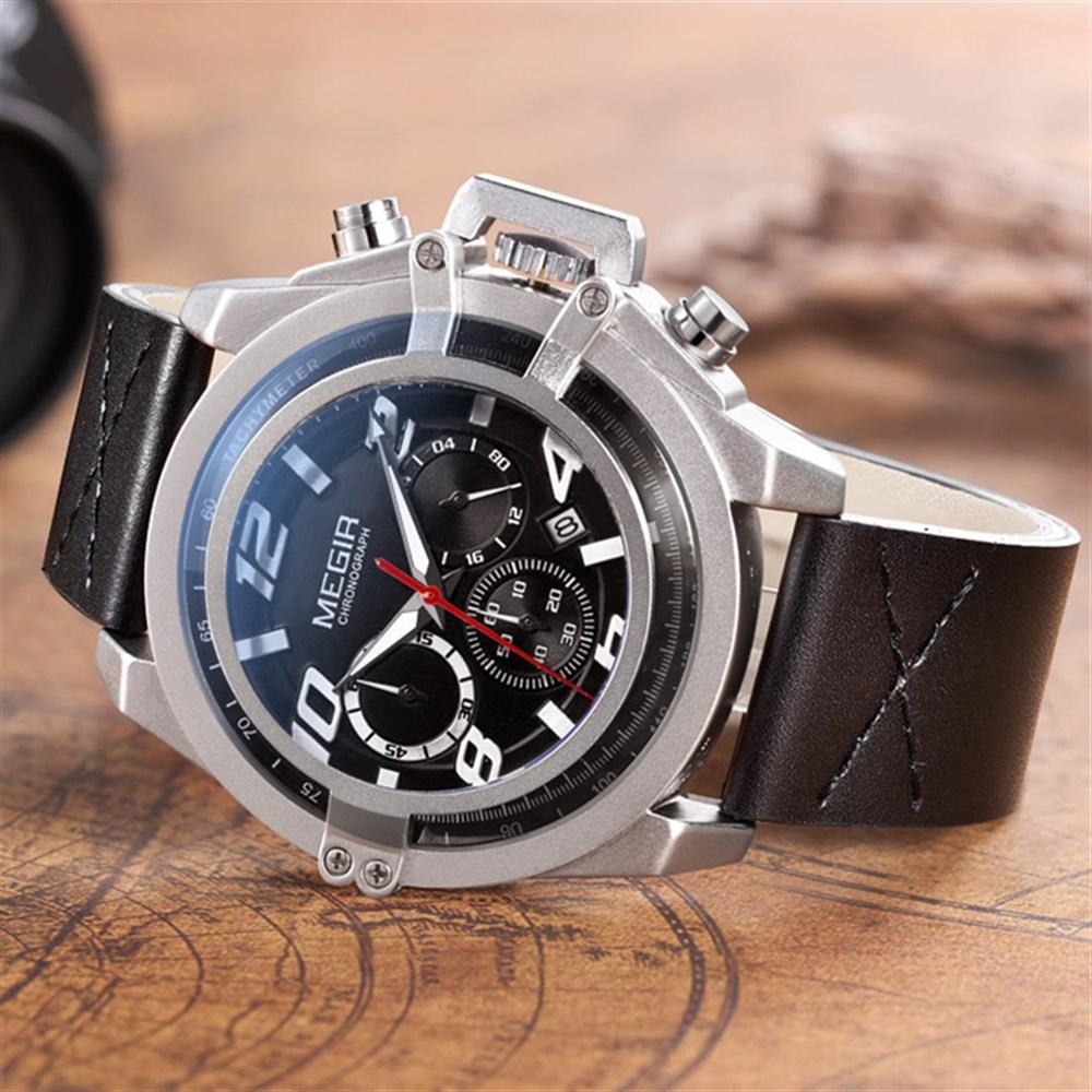 MEGIR Vintage Kuvars Erkek Kol Saati