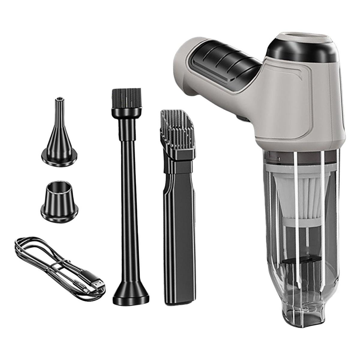 Plaza El Tipi Araba Elektrikli Süpürge Araba Panoları Için Nozullarla Ev Ofis Gri