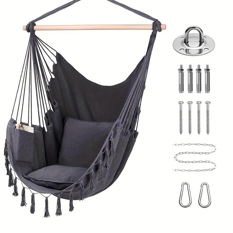 Püsküllü Halat Hamak Sandalye