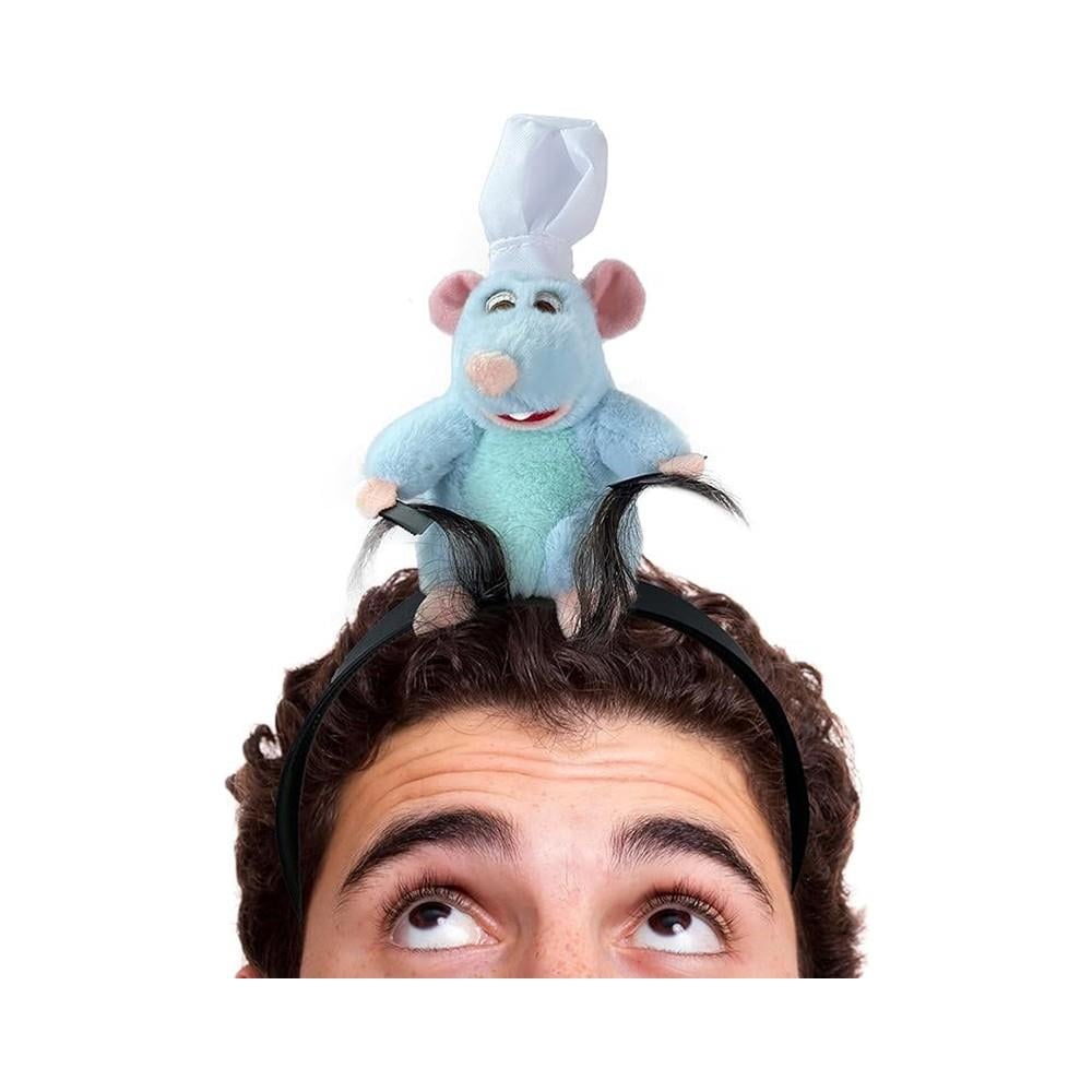 Remy Ratatouille Kafa Bandı Sıçan Peluş Sevimli Firkete Fare Doldurulmuş Hayvan Şapkalar Karikatür Merch Kostüm Sahne Komik Hediyeler Kızlar Için Erkek Cosplay Sahne