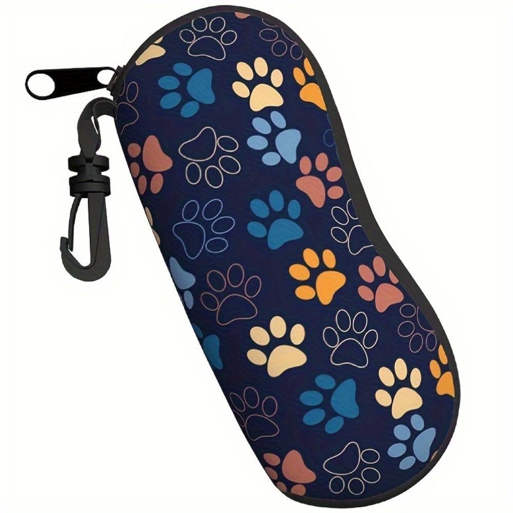 Renkli Paw Print Güneş Gözlüğü Kılıfı