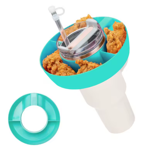 Stanley Cup 40 oz Saplı Atıştırmalık Kasesi, Yeniden Kullanılabilir Silikon Stanley Aksesuar