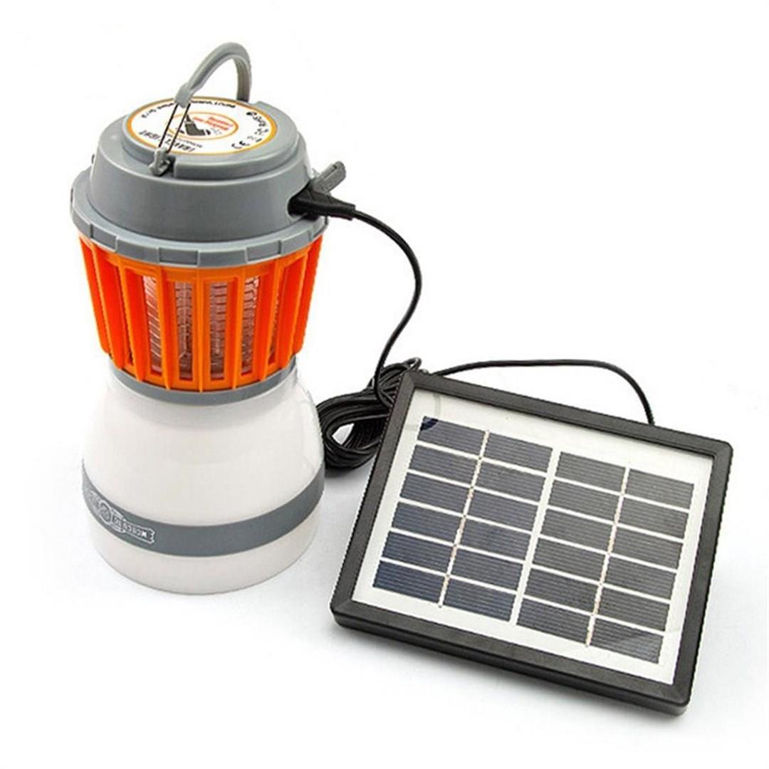 Su Geçirmez Sivrisinek Kapanı Güneş Enerjili LED Işıklı Taşınabilir Lamba