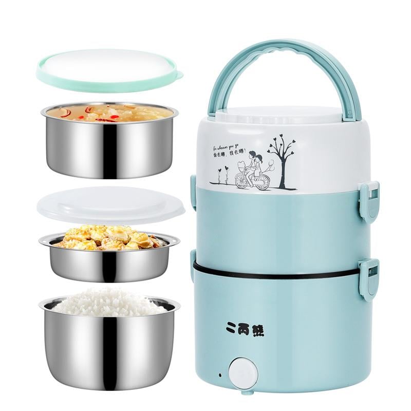 Sw Gelecek Paslanmaz Çelik Elektrikli Öğle Yemeği Kutusu Taşınabilir Ve Çok Fonksiyonlu