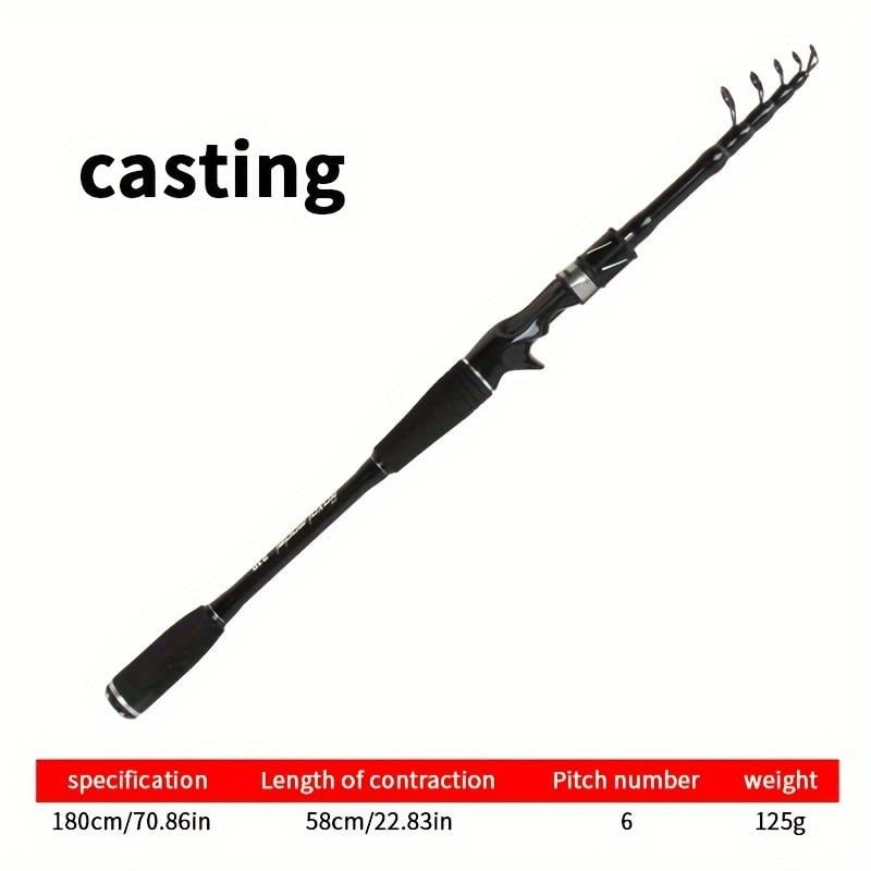 Taşınabilir Tuzlu Su Karbon Fiber Teleskopik Çubuk