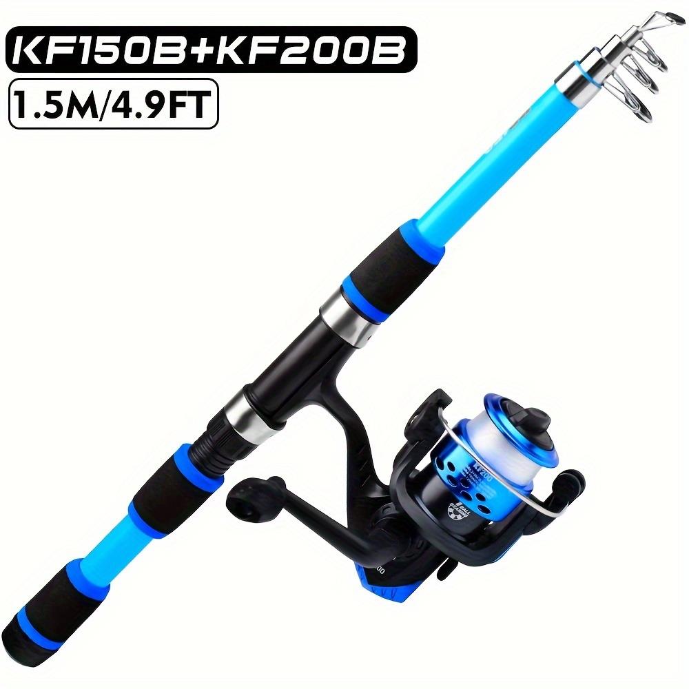 Taşınabilir Ve Dayanıklı Teleskopik Baitcasting Olta 4,9 Ft