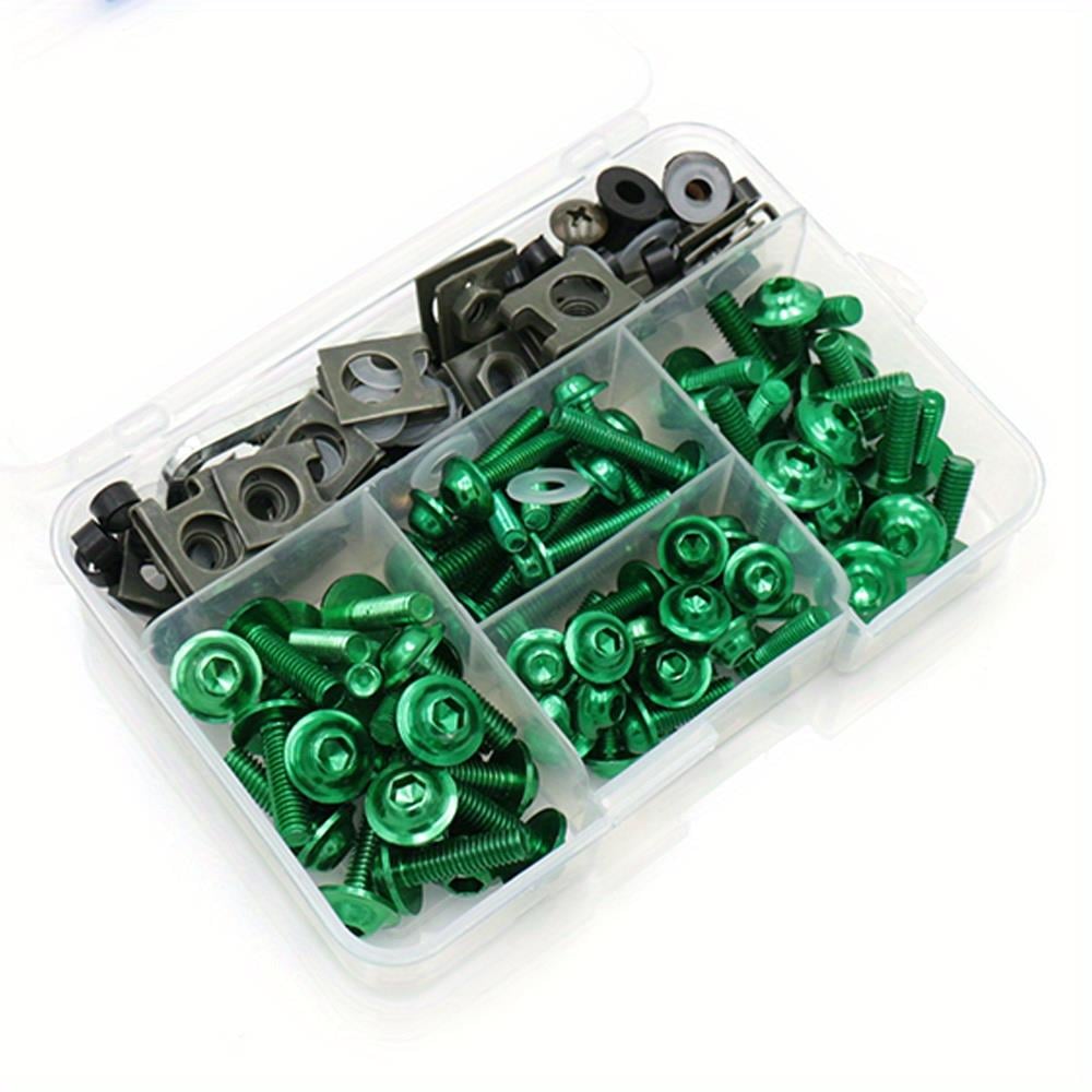 Tcherchi 177 Parça Evrensel Motosiklet M5 M6 Kaporta Cıvata Seti