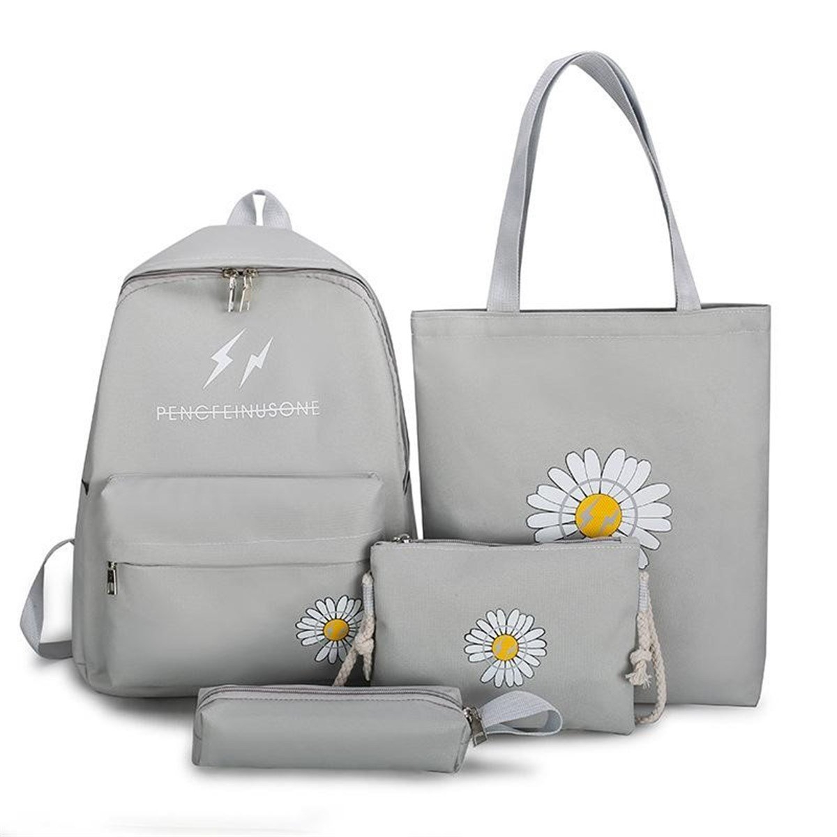 Tcherchi 4 Parça Büyük Kapasiteli Öğrenci Okul Sırt Çantası 