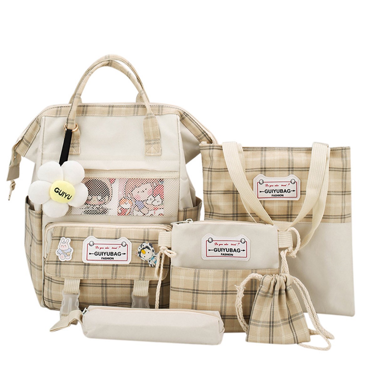 Tcherchi 5 Parçalı Kız Okul Çanta Seti