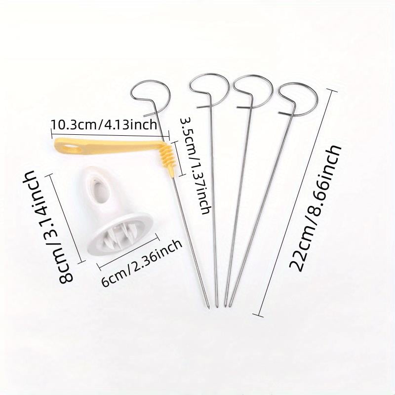 Tcherchi 6 Parça Açık Kamp İçin Taşınabilir Patates Spiral Dilimleyici