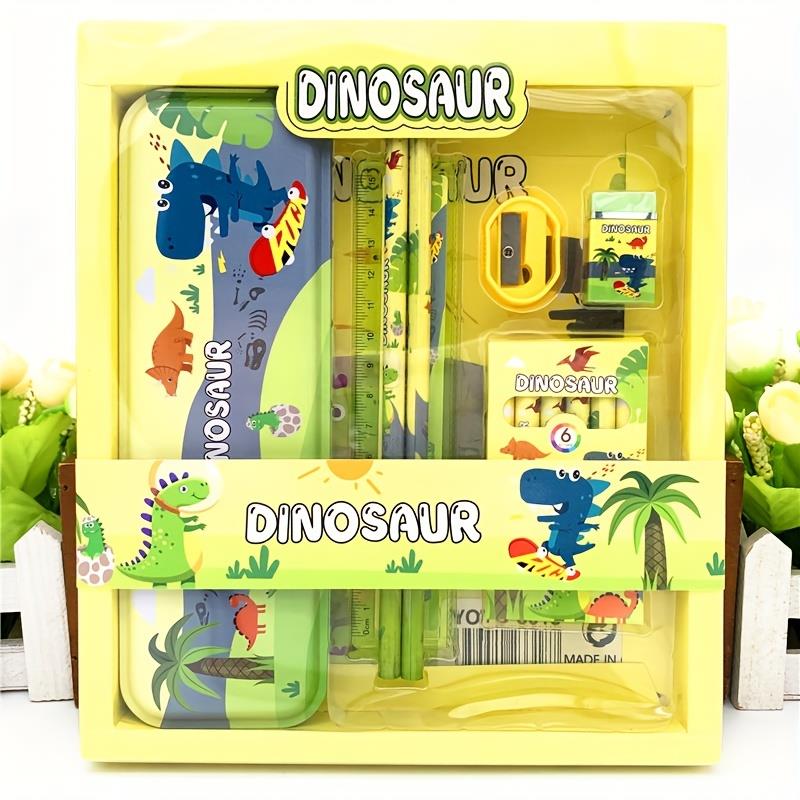 Tcherchı 7 Parça Kırtasiye, Sevimli Temalı Kırtasiye Seti Dinozor Seti
