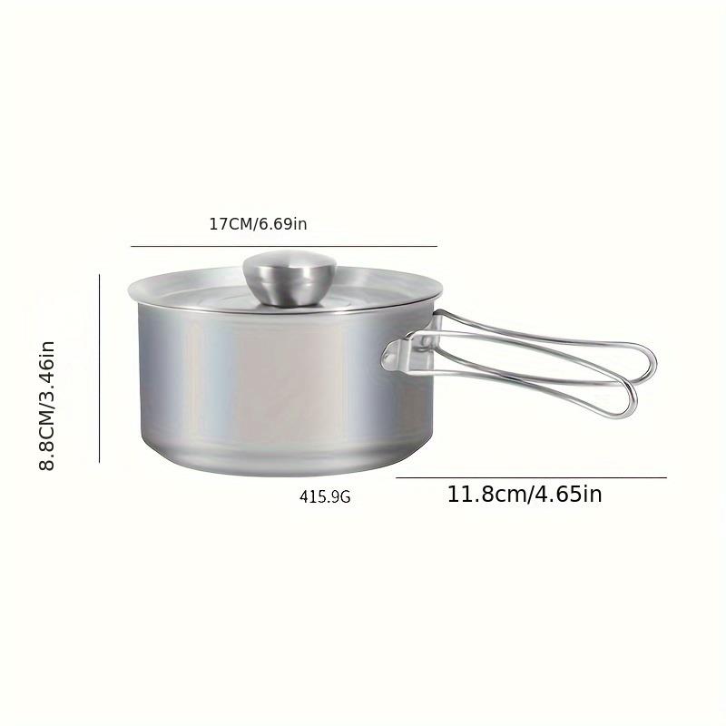 Tcherchi Açık Havada Kamp ve Piknikler İçin Taşınabilir Katlanır Tencere - Çok Fonksiyonlu Tencere