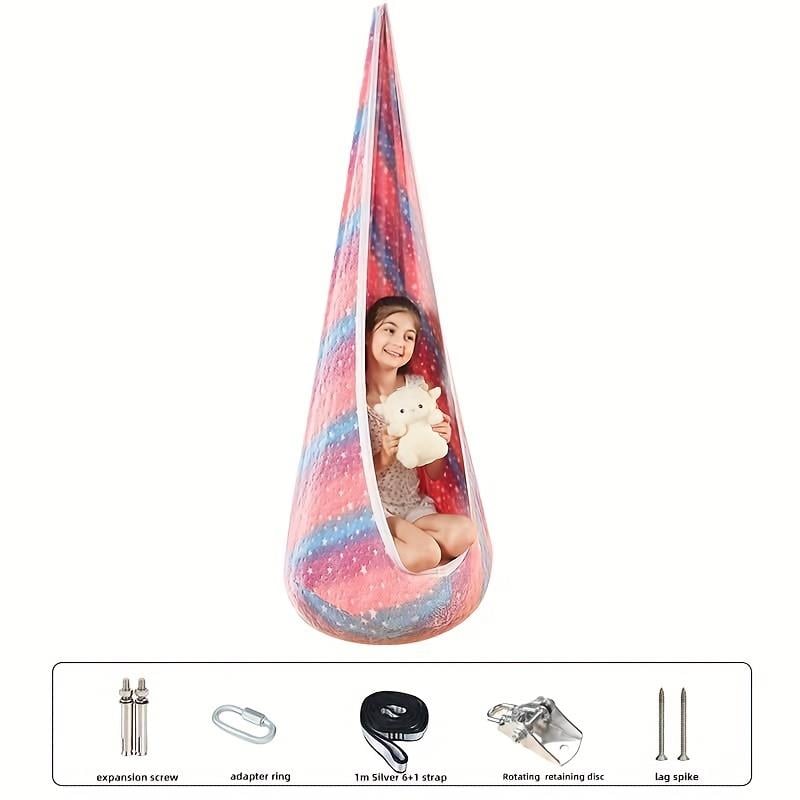 Tcherchi Asılı Pod Salıncak Sandalye, Parlayan Açık Hava Hamak