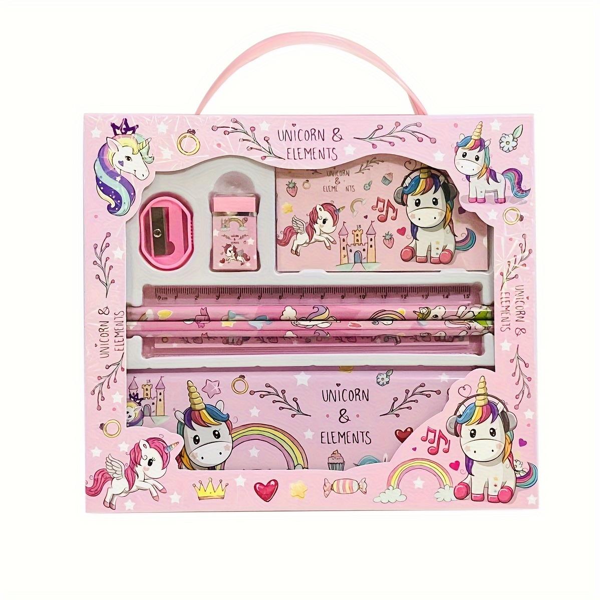 Tcherchı Çocuklar İçin 7 Parça Kırtasiye Seti, Kalem, Silgi, Cetvel, Kalemtraş