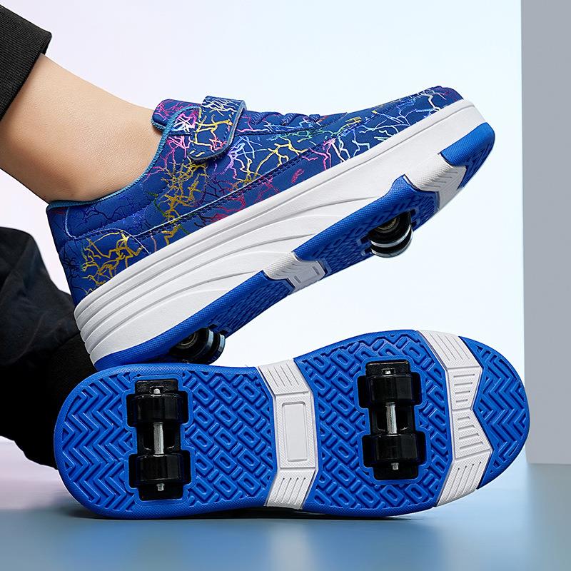 Tcherchi Çocuklar için Paten Ultra Hafif Tekerlekli Ayakkabı, LED Işıklı Patenler