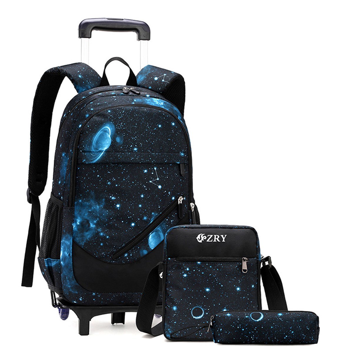 Tcherchi Erkek Kız İçin Tekerlekli Sırt Çantası Öğrenci Okul Çantası Seti