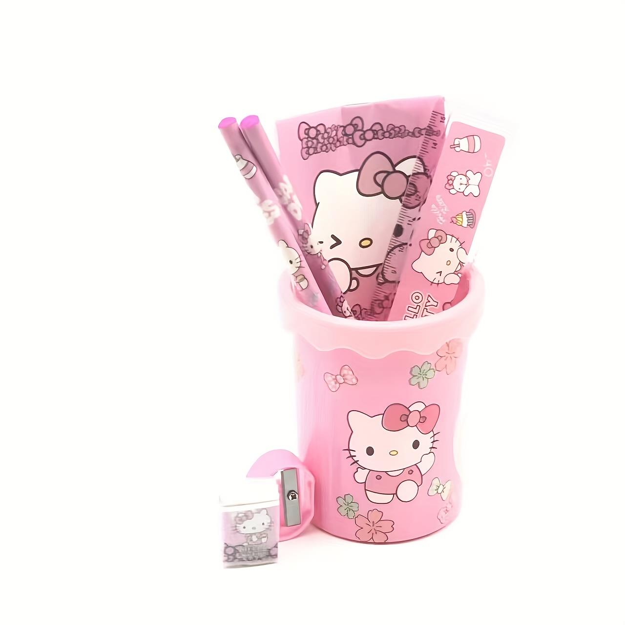 Tcherchı Hello Kitty Ve Arkadaşları Kalem Kutusu Seti - Temel Okul Malzemeleri - Dayanıklı Plastik Kırtasiye Hello Kitty