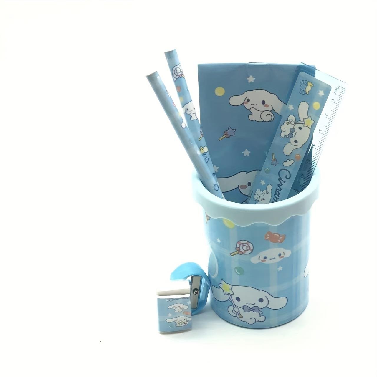 Tcherchı Hello Kitty Ve Arkadaşları Kalem Kutusu Seti - Temel Okul Malzemeleri - Dayanıklı Plastik Kırtasiye Tarçın