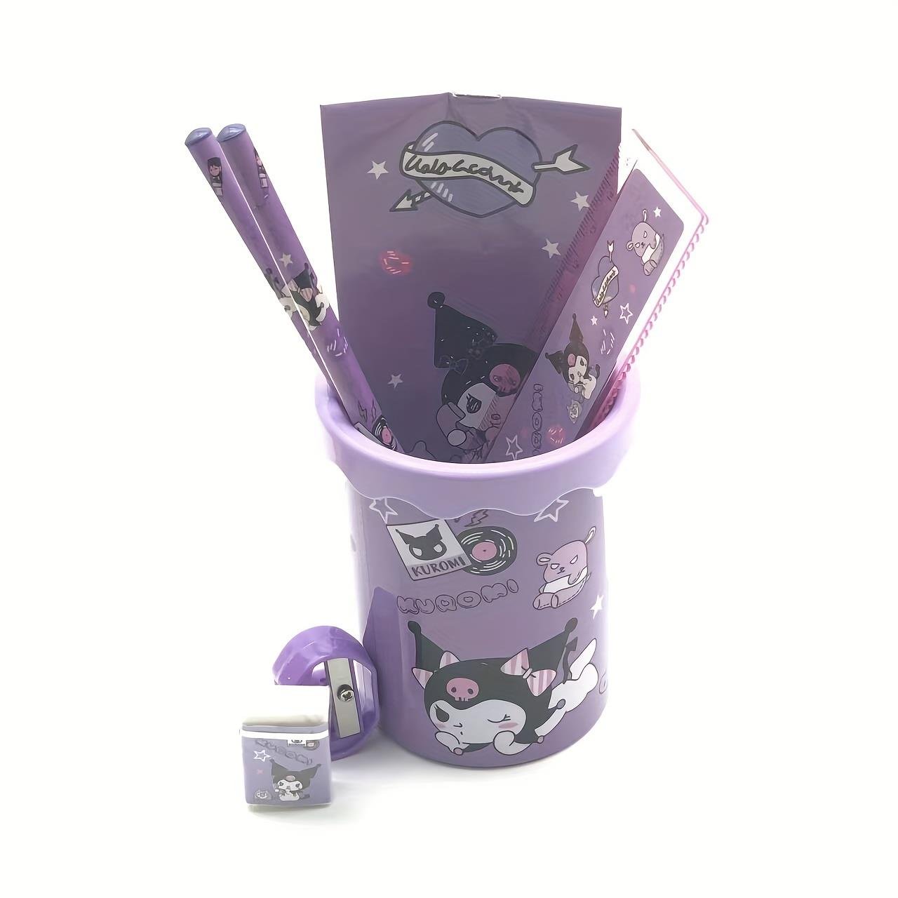 Tcherchı Hello Kitty Ve Friends Kalem Kutusu Seti - Temel Okul Malzemeleri - Dayanıklı Plastik Kırtasiye Kuromi