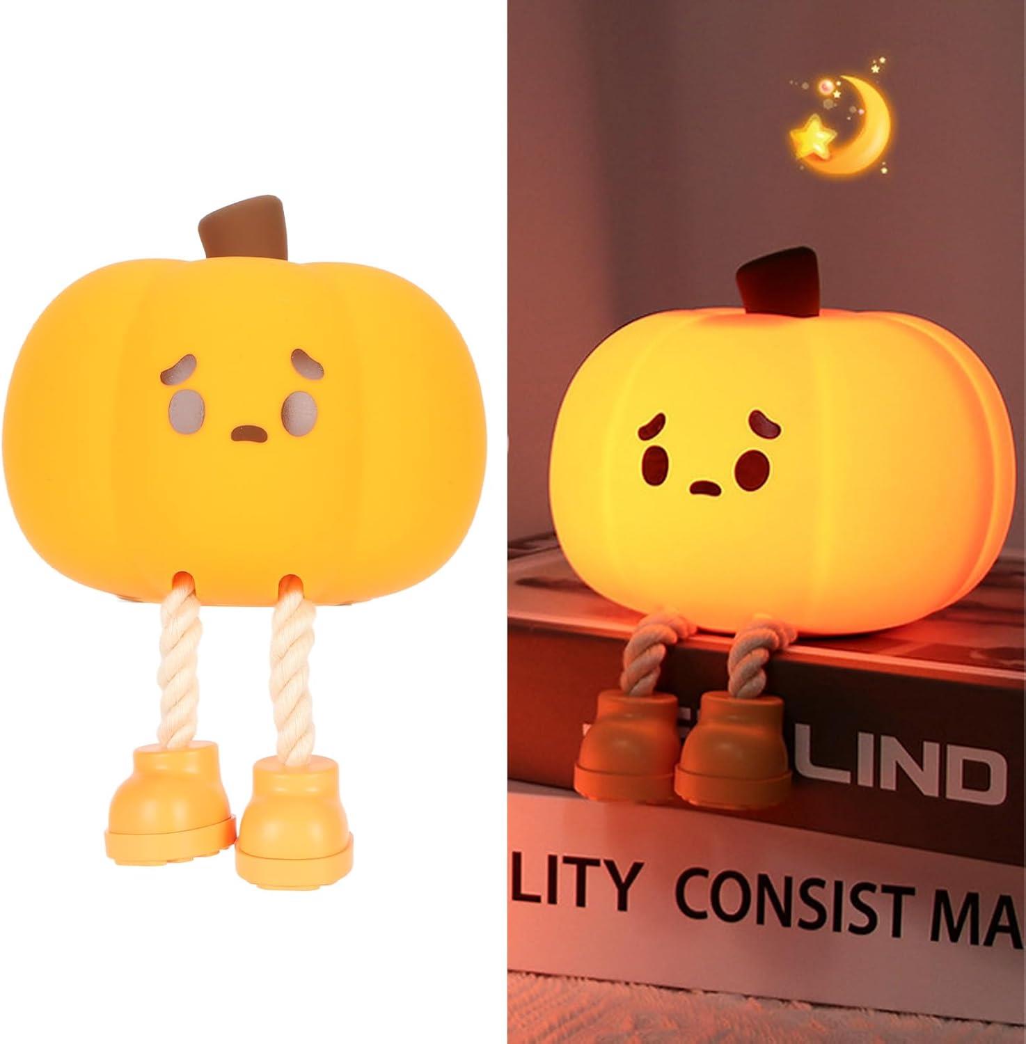 Tcherchi Kabak Gece Lambası, Sevimli Dokunmatik Sensör Lamba Silikon Gece Lambası