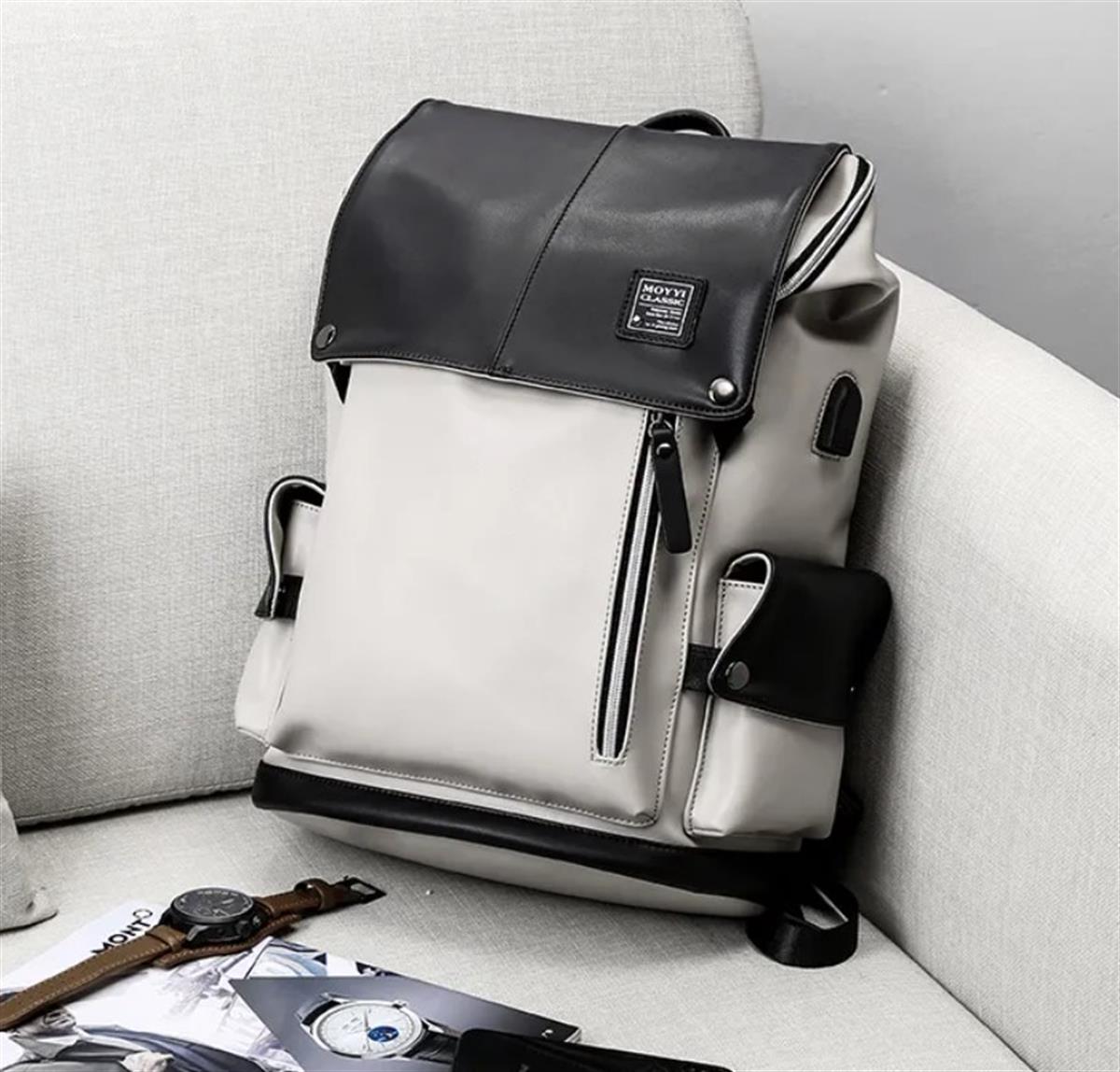 Tcherchi Kanvas USB Sırt Çantası