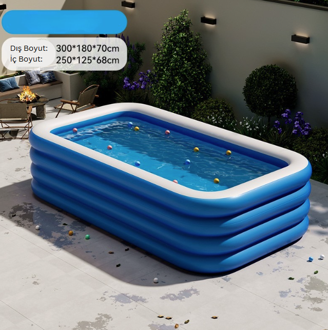 Tcherchi Katlanabilir 3M PVC Havuz