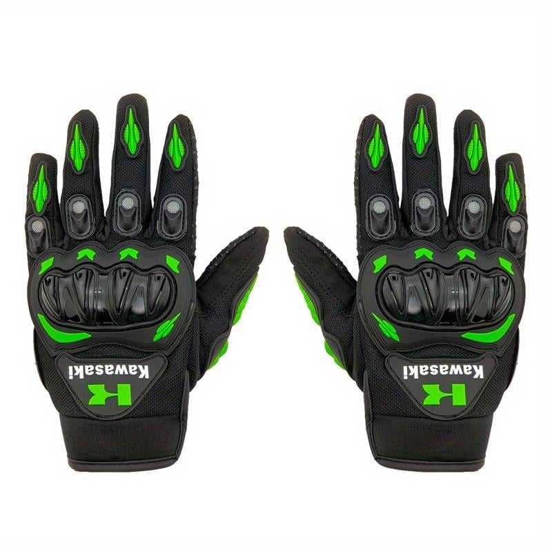 Tcherchi Kawasaki Tam Parmak Motosiklet Eldiveni