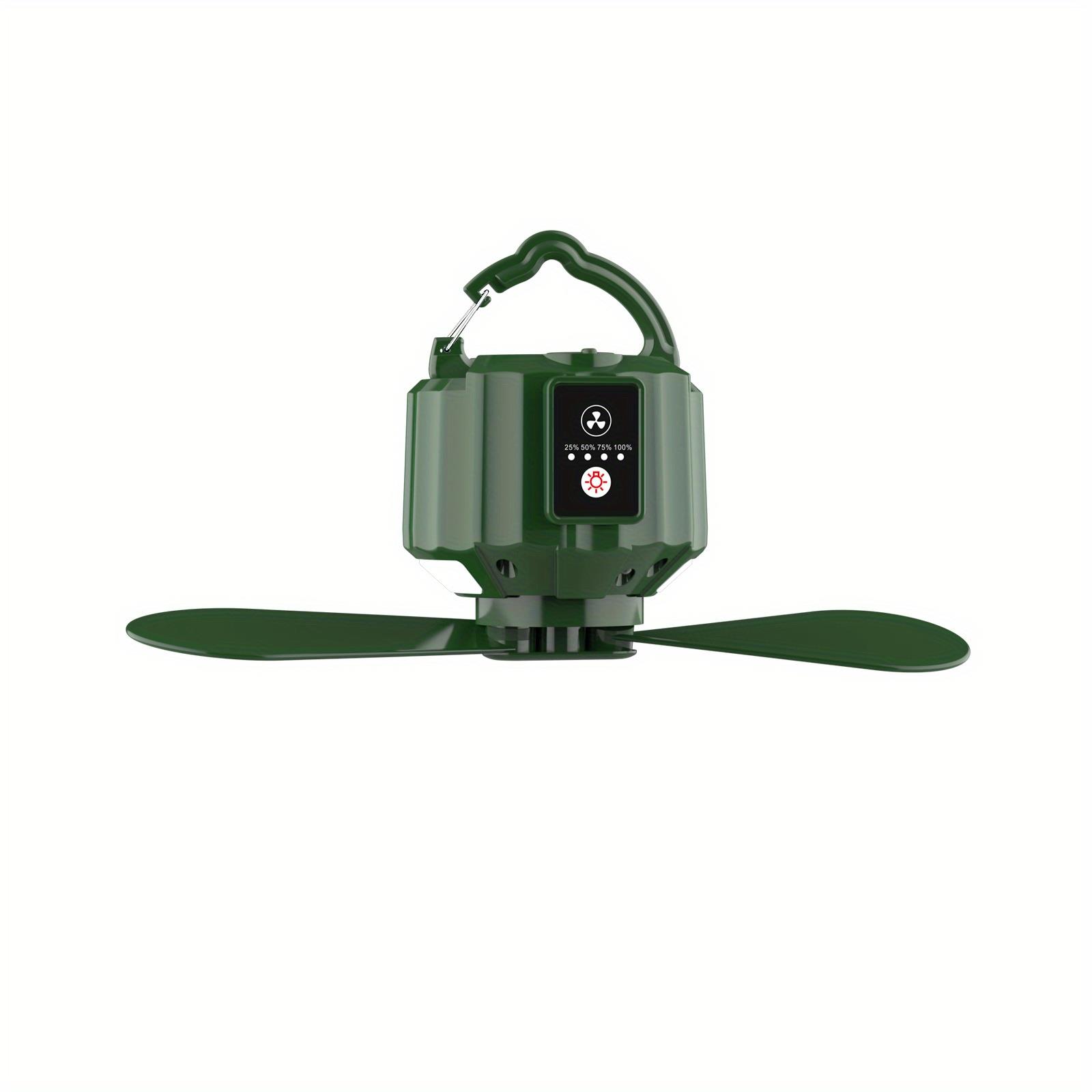 Tcherchi Led Işıklı Ve 3 Hız Modlu Şarj Edilebilir Ve Uzaktan Kontrol Edilebilir Kamp Fanı