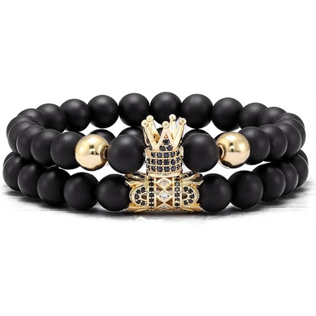 Tcherchi Mikro Kaplamalı Çift Katmanlı Taç Bileklik