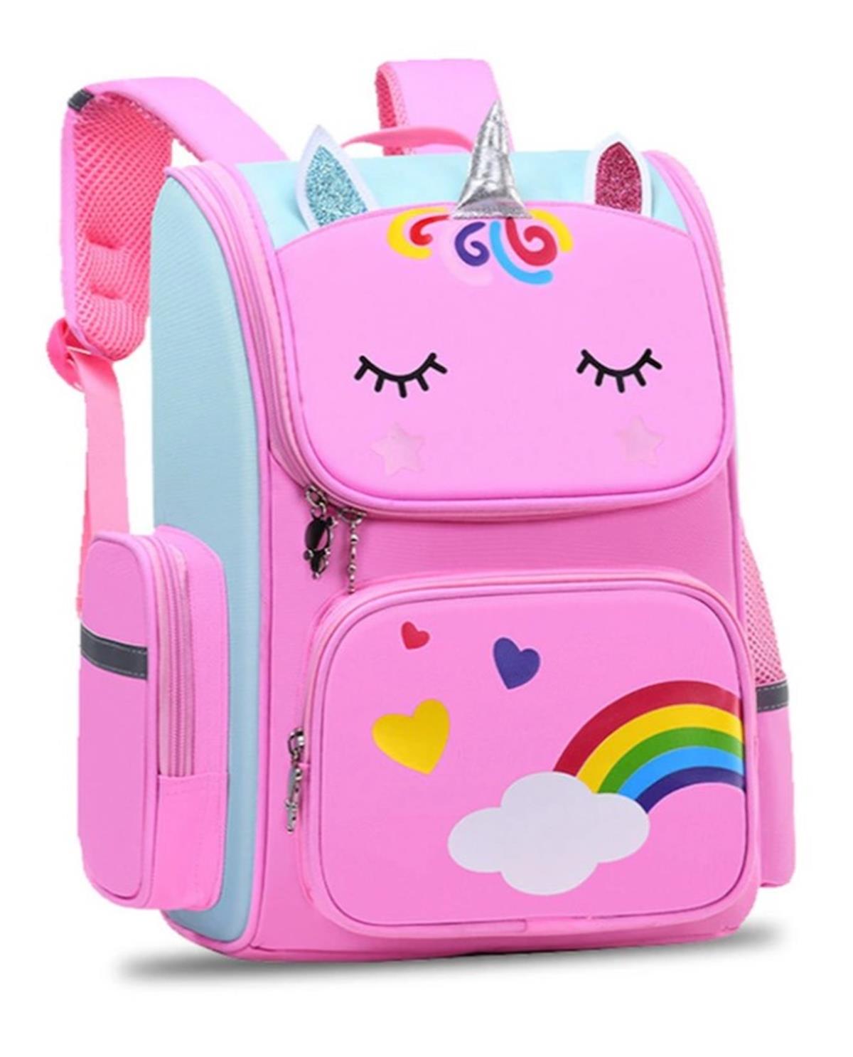 Tcherchi Tek Boynuzlu At Tasarımlı Kız Öğrenci Okul Sırt Çantası