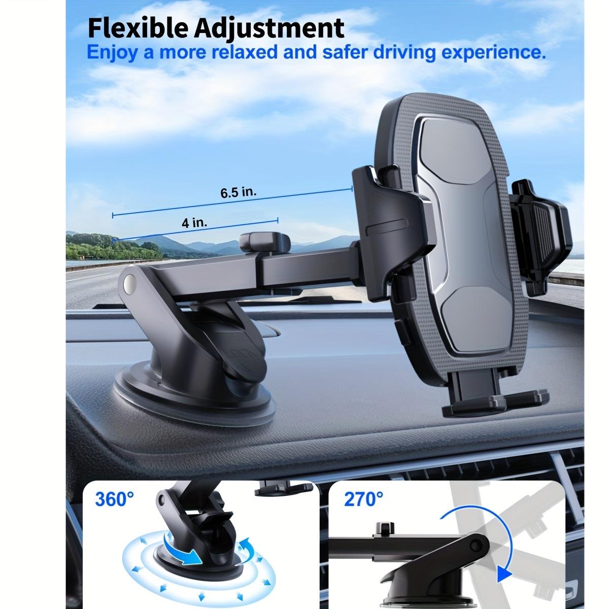 Tcherchı Yapışkan Pedli Ve Döndürülebilir Ayarlanabilir Araç Telefonu Tutucu