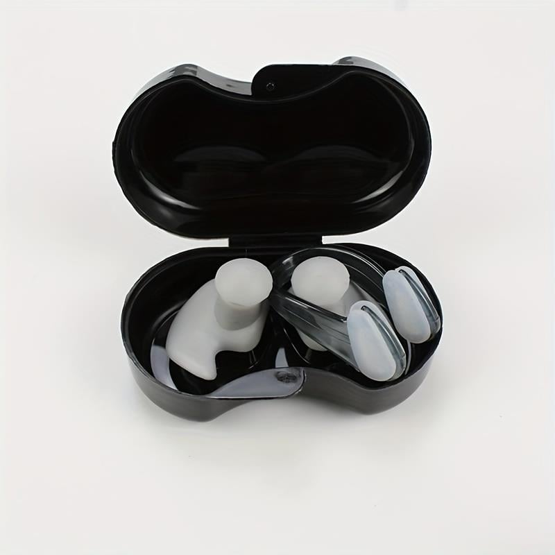 Tcherchi Yüzme Kulak Tıkaçları ve Burun Klipsi Seti, Sörf Ve Dalış İçin Suya Dayanıklı Ve Gürültüye Dayanıklı Ekipman