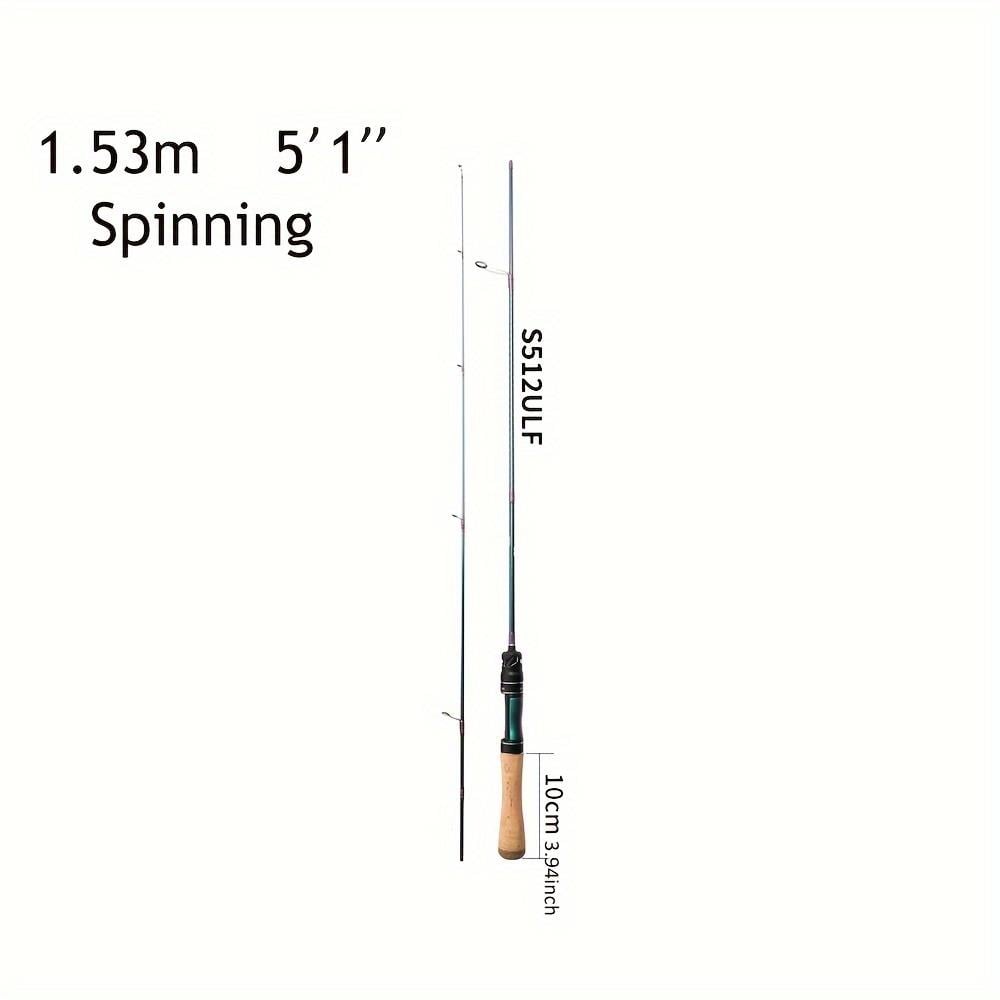 Ultra Hafif Alabalık Karbon Fiber İplik Ve Döküm Kamışı 1,53