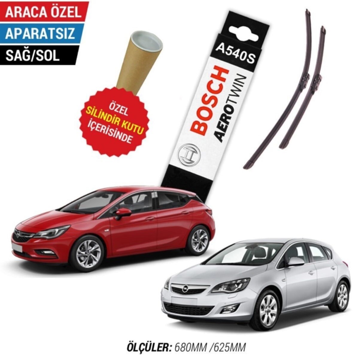 Opel Astra J Ön Silecek Takımı Aerotwin BOSCH | Bosch Marka | 1272031BOSCH