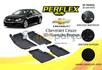 Chevrolet Cruze 3D Havuzlu Paspas Takımı Perflex | Perflex Marka |  PASPASCRUZE