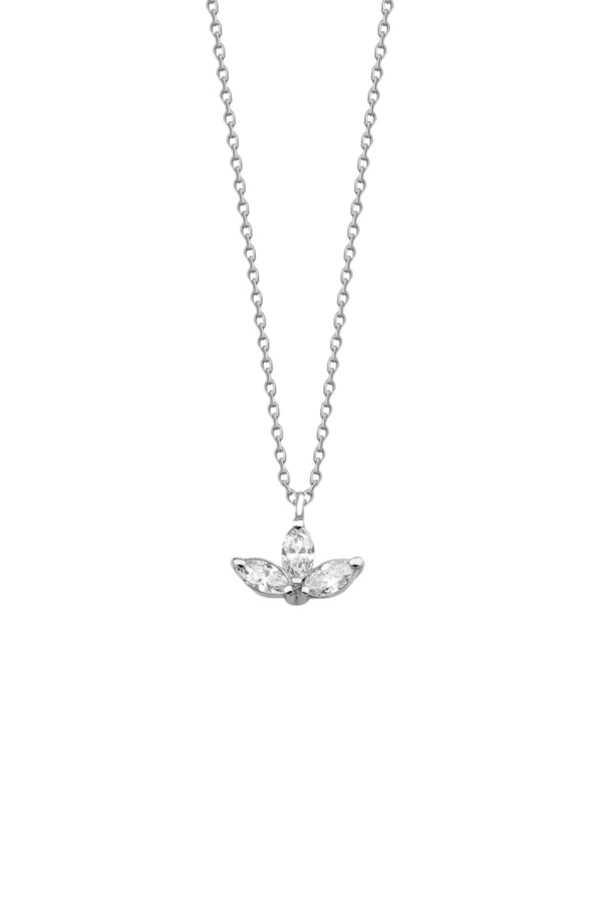 0.24 Karat Lotus Pırlanta Kolye