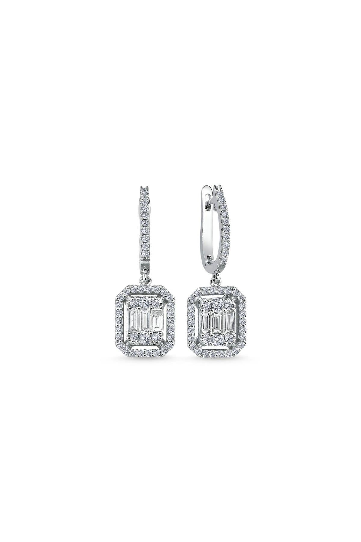 Pırlanta Baget Küpe 0.13 Ct