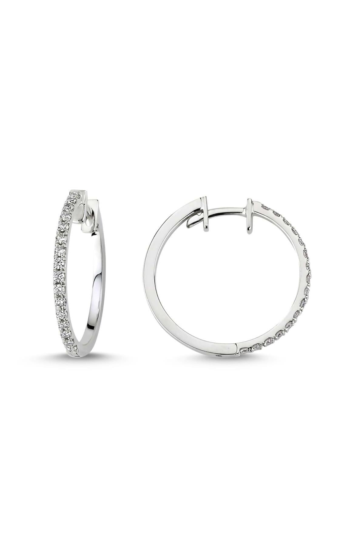 0.44 Karat Pırlanta Halka Küpe