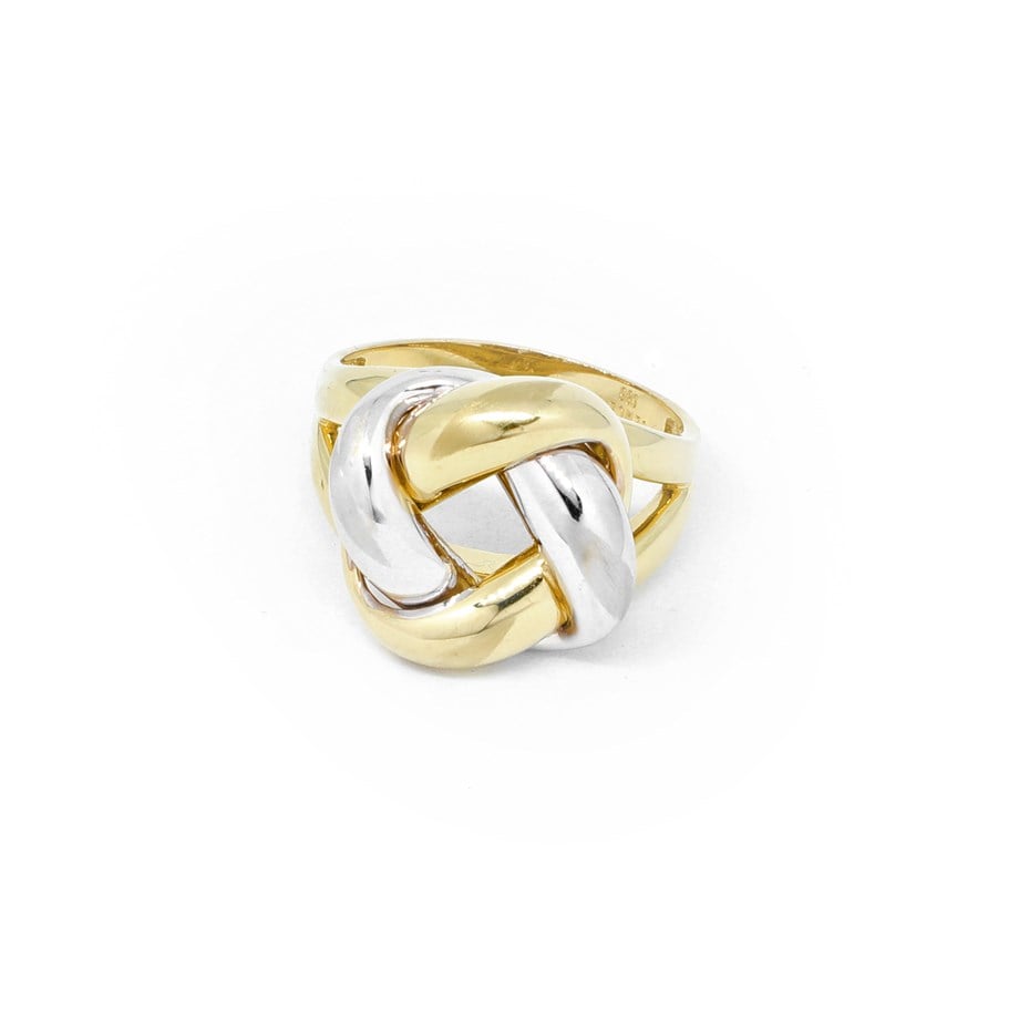 14 Karat (585) 3 Farbe Fantasie Ring