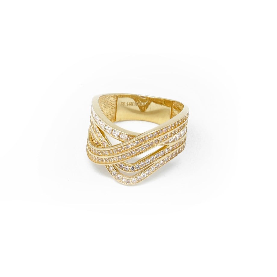 14 Karat (585) Swarovski Mit Stein Fantasie Ring