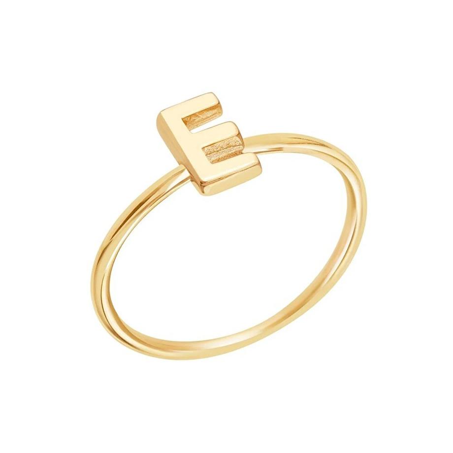 Alphabet Letter E Ring