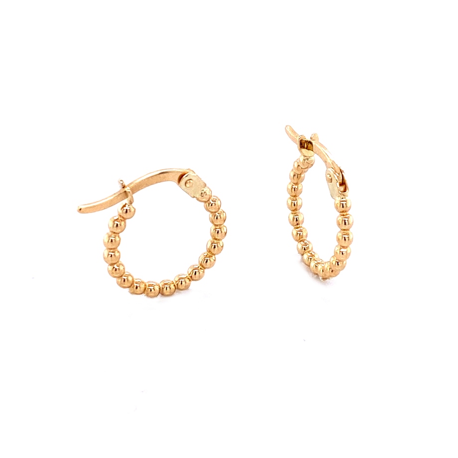 Hatchet Lock Three Colors Hoop Earring
