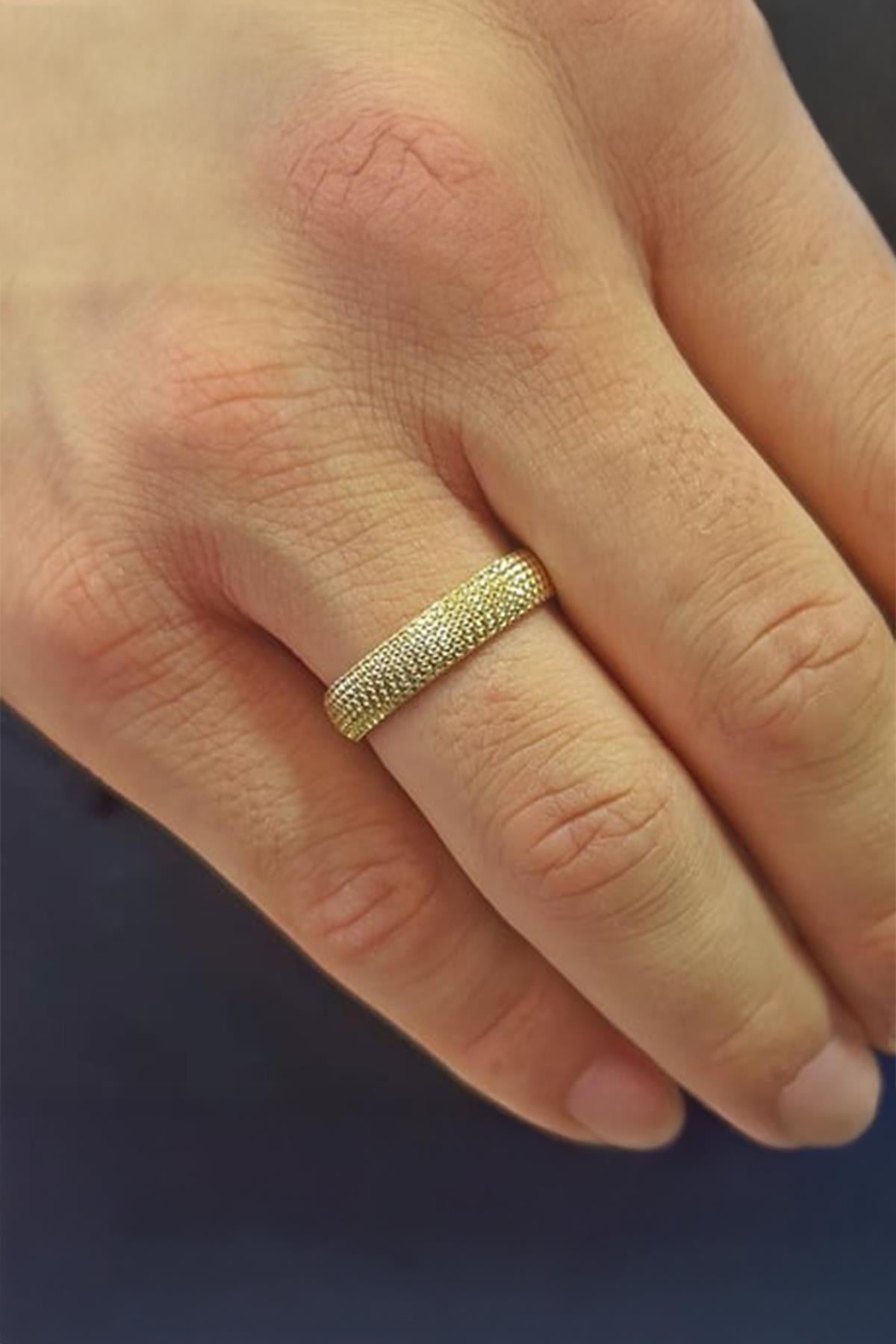 Men's Wedding Honeycombed Rings