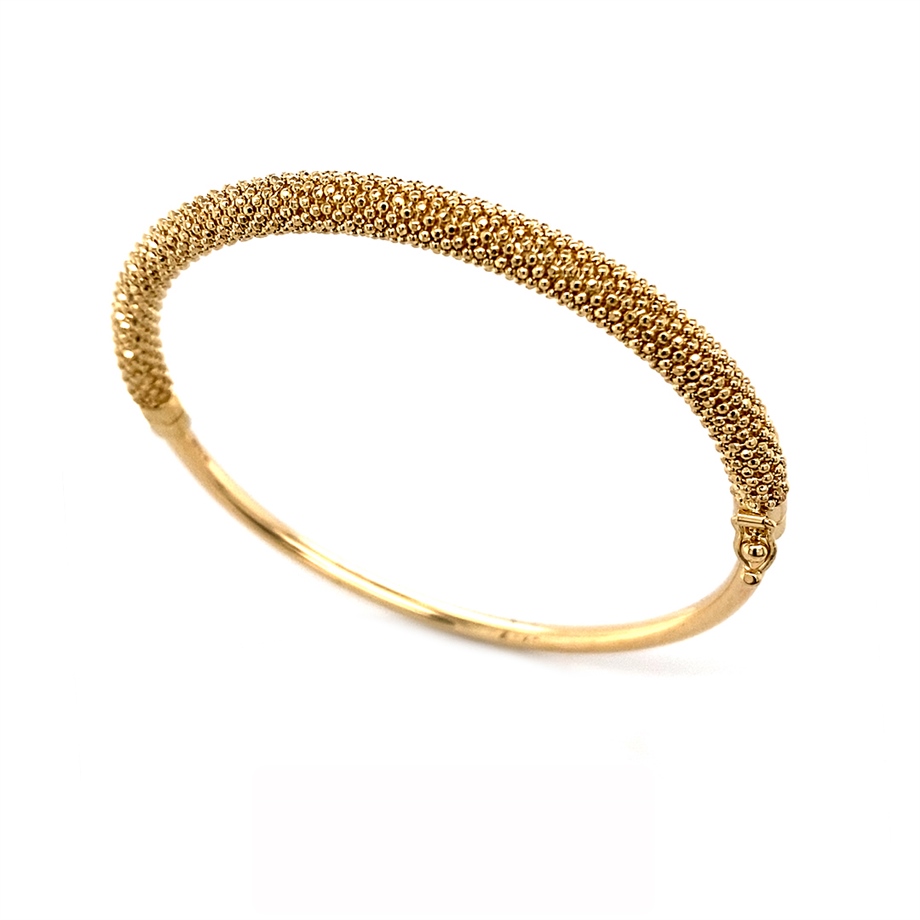 Italienisch Geflochten Gold Spangenarmband 14 Karat (585)