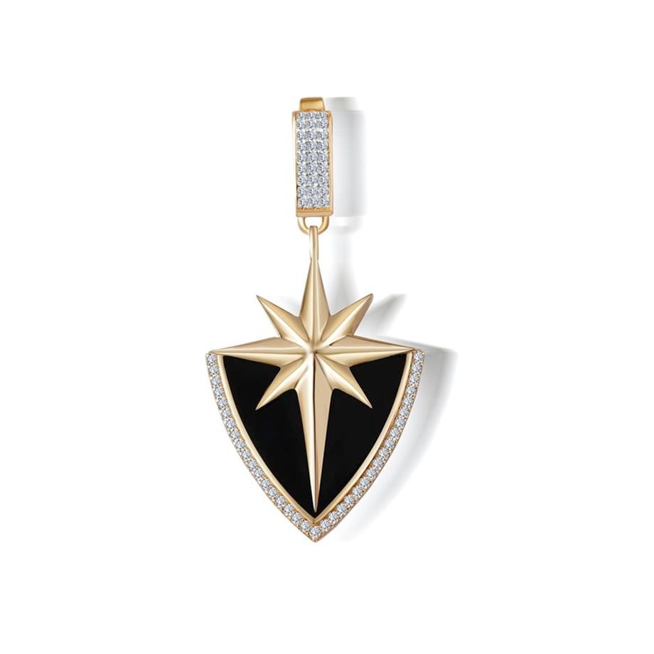 North Star Pendant 14 K Solid Gold