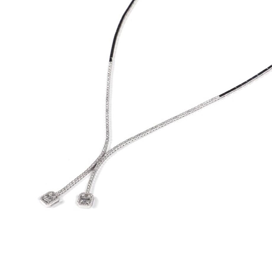 Diamant Baguette Halskette